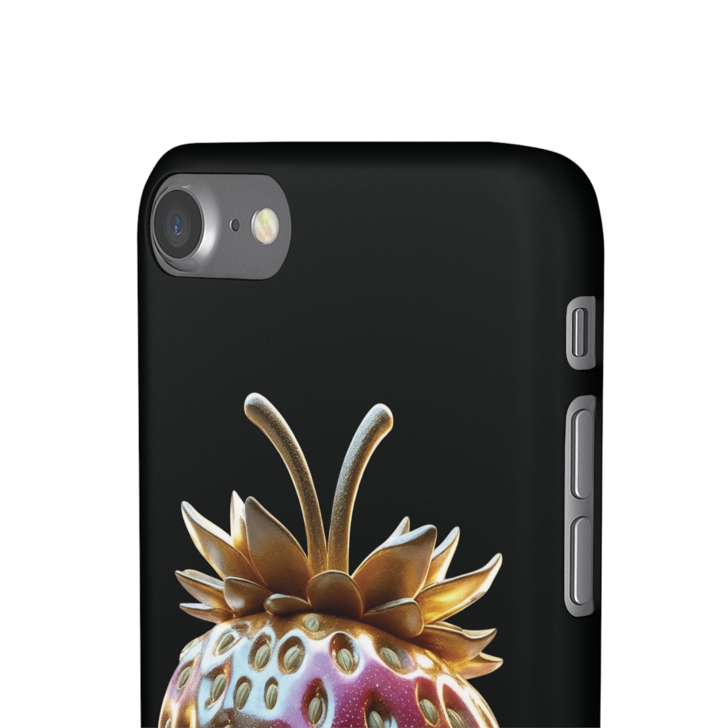 Snap Case iPhone Handyhülle - 3D Effekt Erdbeeren