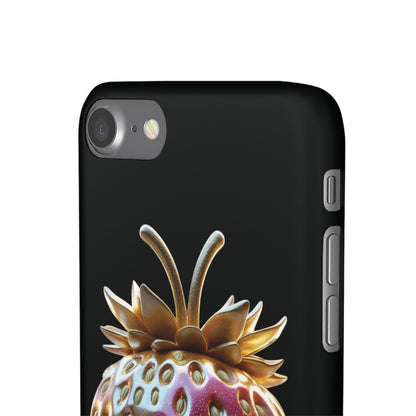 Snap Case iPhone Handyhülle - 3D Effekt Erdbeeren