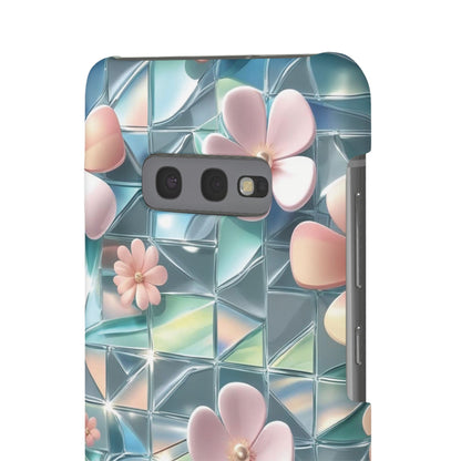 Snap Case Samsung Handyhülle mit 3D-Effekt und Blumenmuster