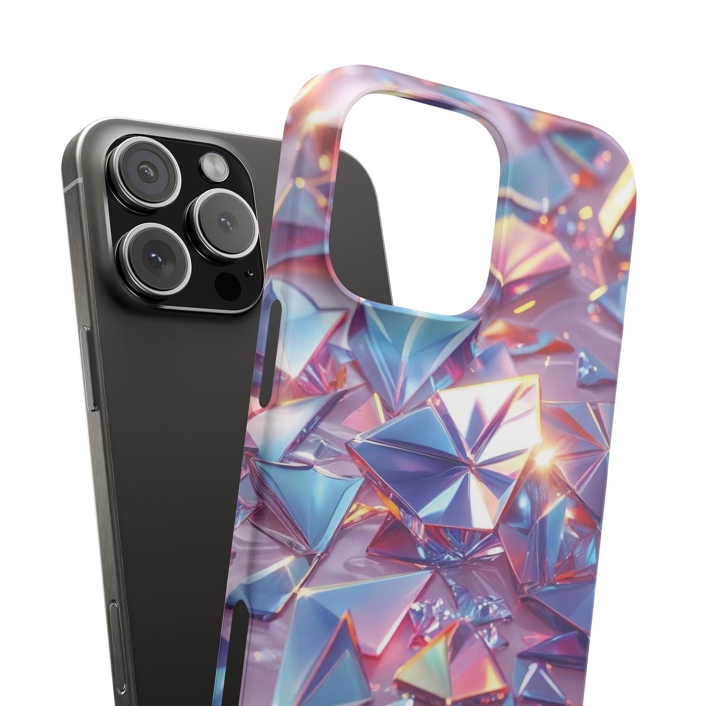 Snap Case iPhone Handyhülle – 3D-Effekt mit Diamant Design