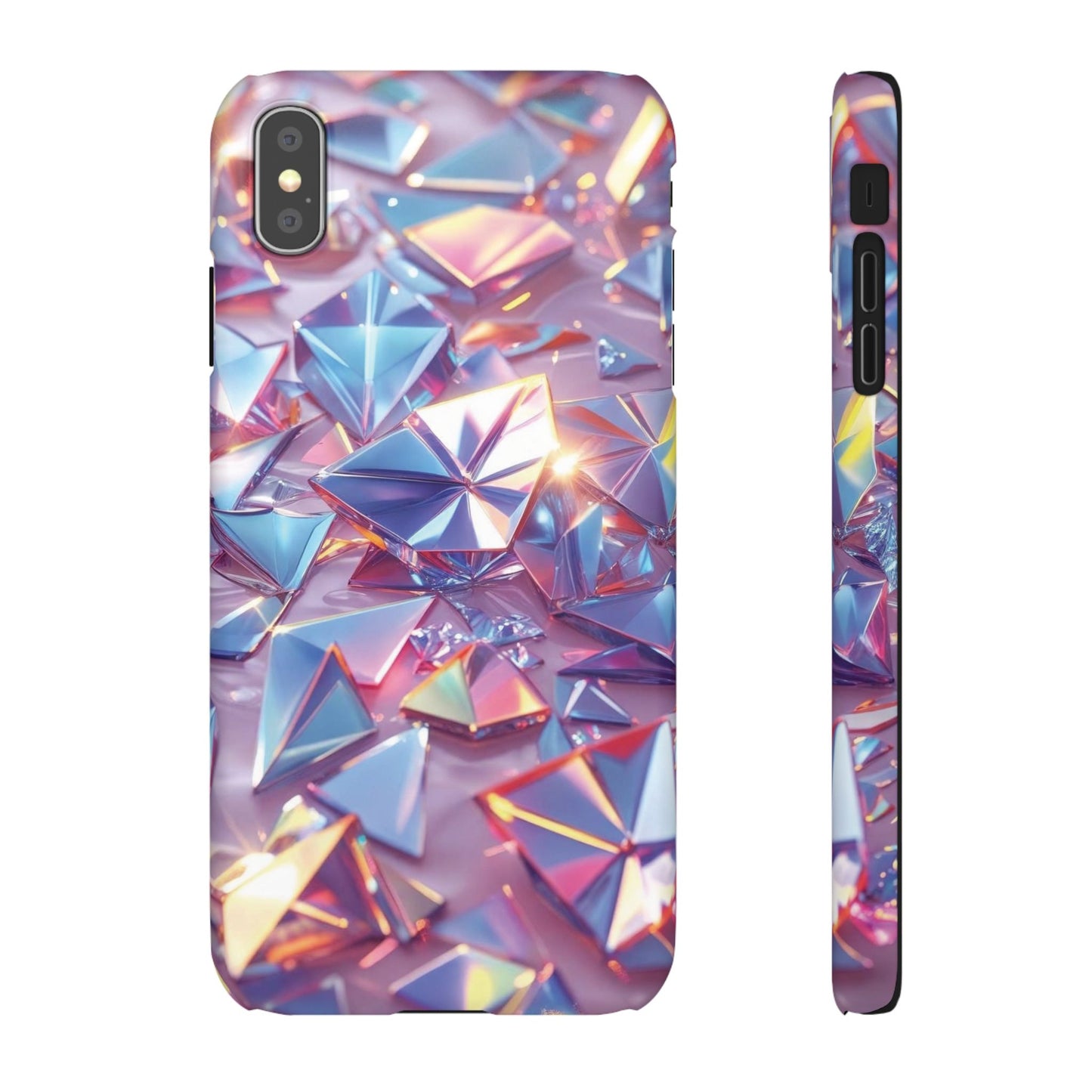 Snap Case iPhone Handyhülle – 3D-Effekt mit Diamant Design