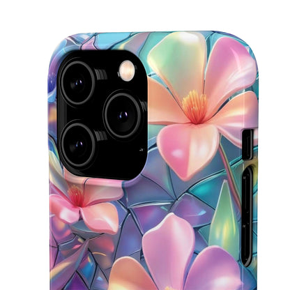 Snap Case Elegante Florale iPhone Handyhülle mit 3D-Effekt