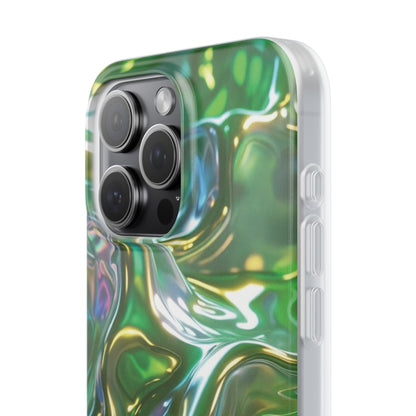iPhone Handyhülle Flexi Case - Grün Metallic