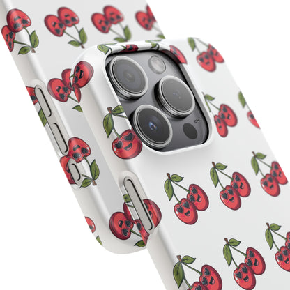 iPhone Snap Case Handyhülle Happy Cherry Design