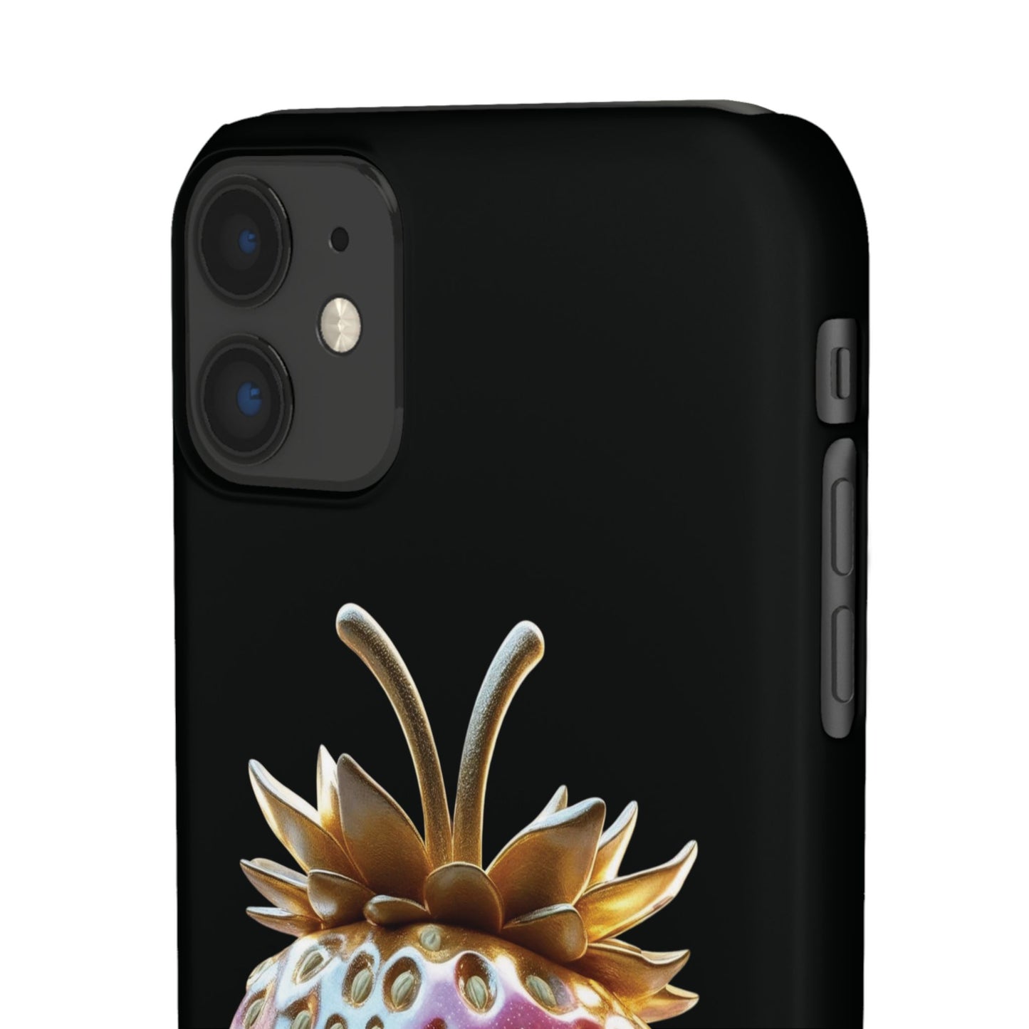 Snap Case iPhone Handyhülle - 3D Effekt Erdbeeren