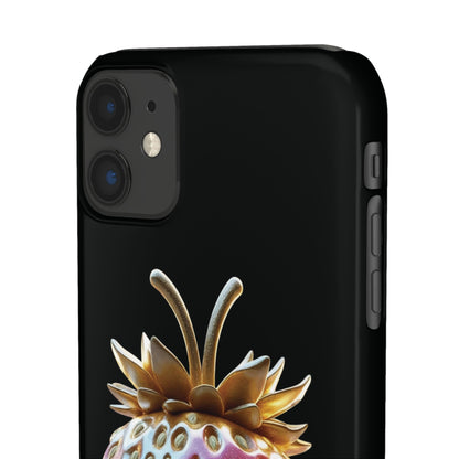 Snap Case iPhone Handyhülle - 3D Effekt Erdbeeren