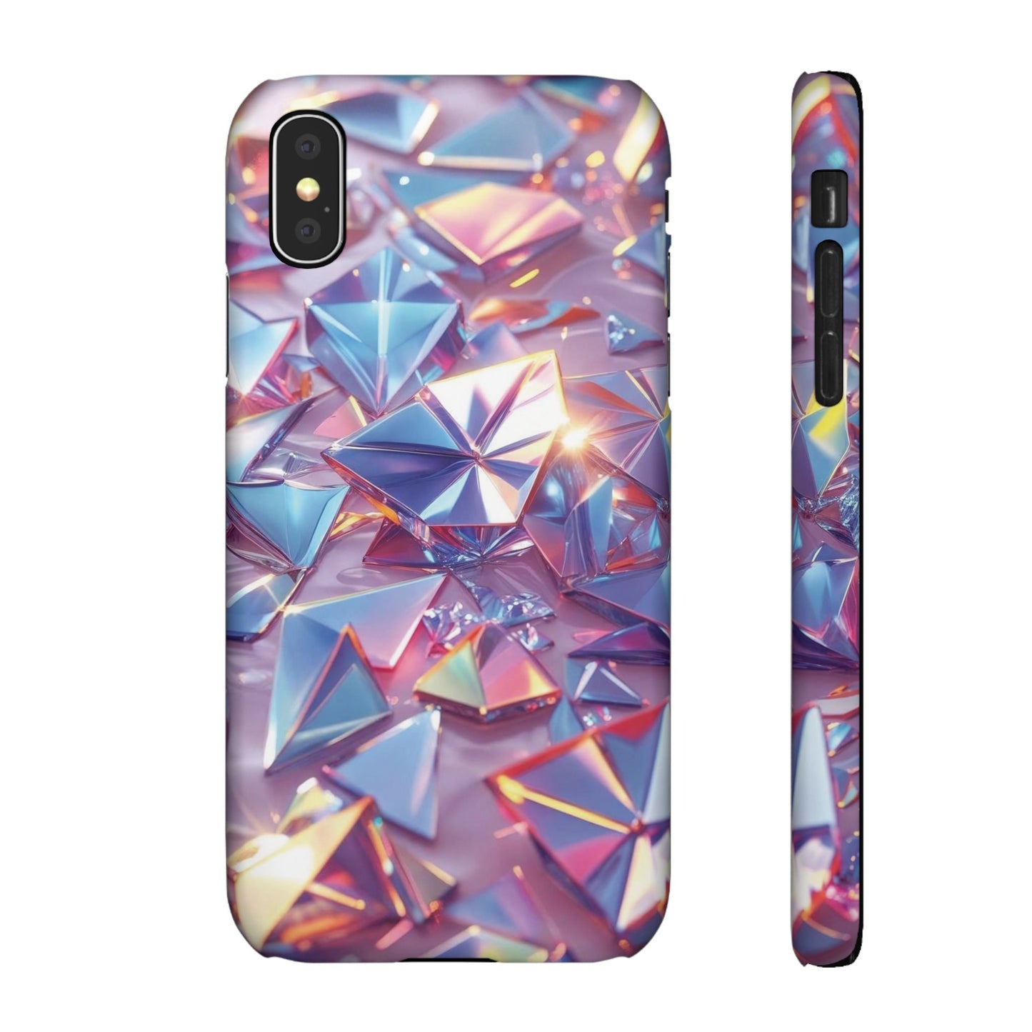 Snap Case iPhone Handyhülle – 3D-Effekt mit Diamant Design