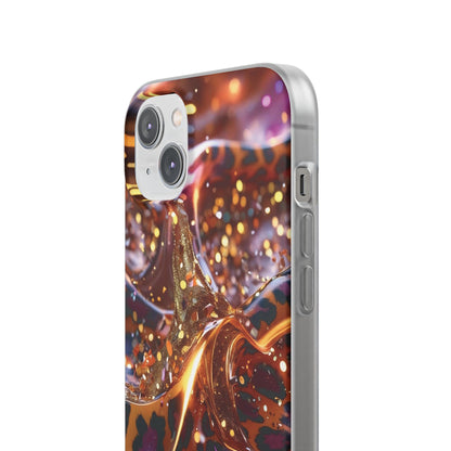 iPhone Flexi Case – Leopardenmuster