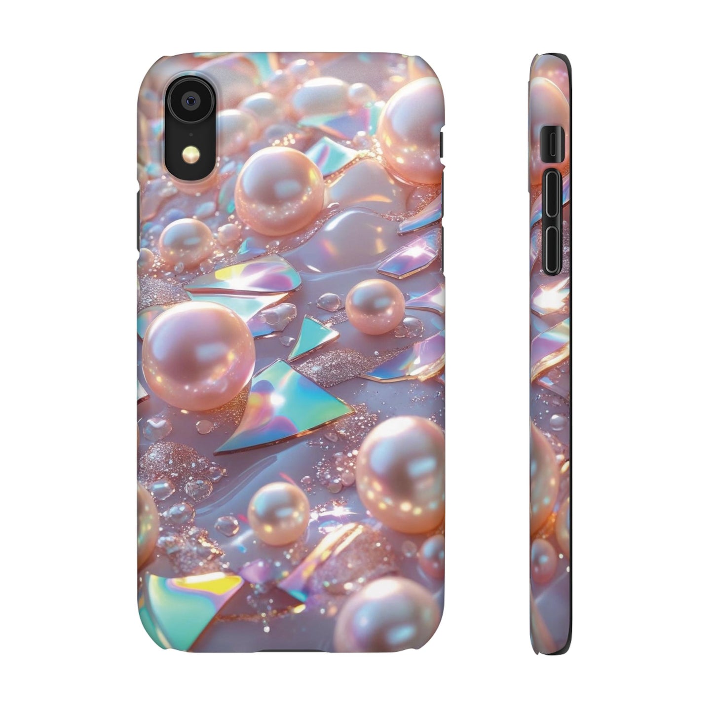 Snap Case iPhone Handyhülle – 3D Perlen Effekt