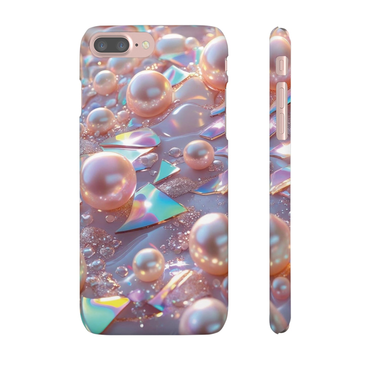Snap Case iPhone Handyhülle – 3D Perlen Effekt