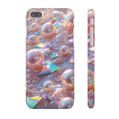Snap Case iPhone Handyhülle – 3D Perlen Effekt
