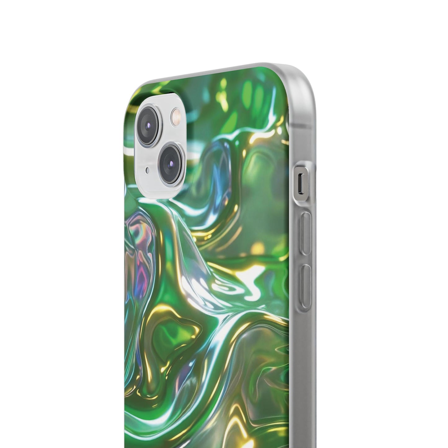 iPhone Handyhülle Flexi Case - Grün Metallic