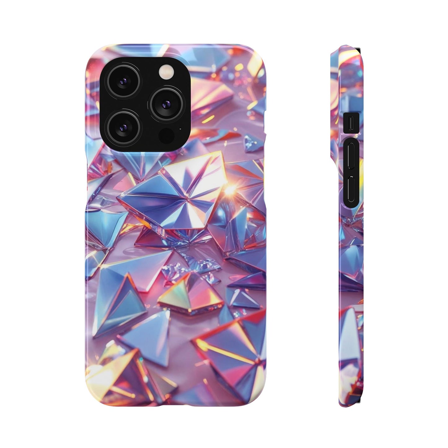 Snap Case iPhone Handyhülle – 3D-Effekt mit Diamant Design