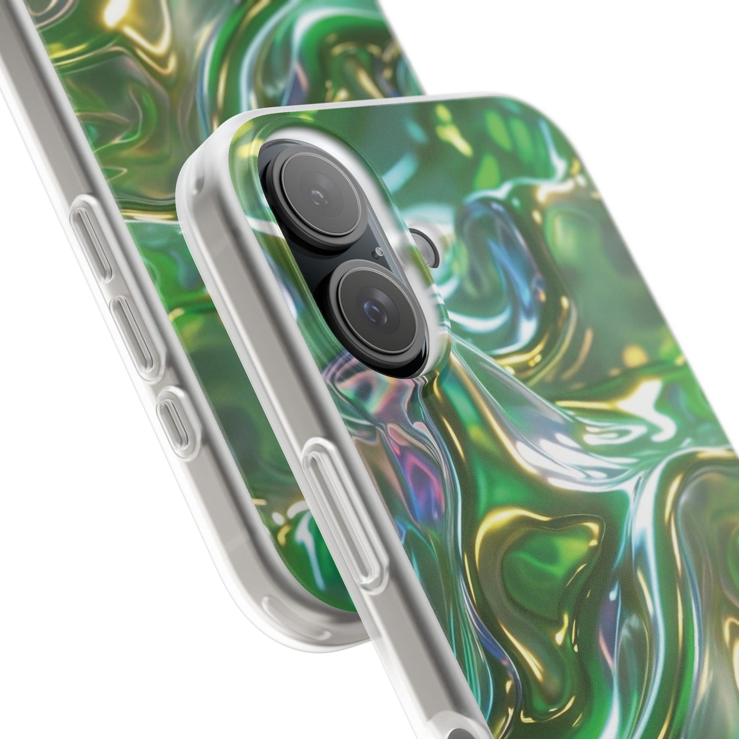 iPhone Handyhülle Flexi Case - Grün Metallic
