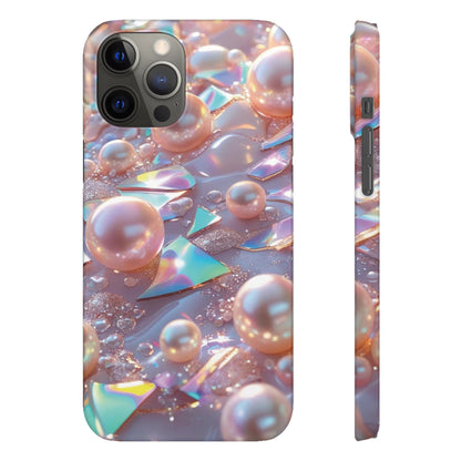 Snap Case iPhone Handyhülle – 3D Perlen Effekt
