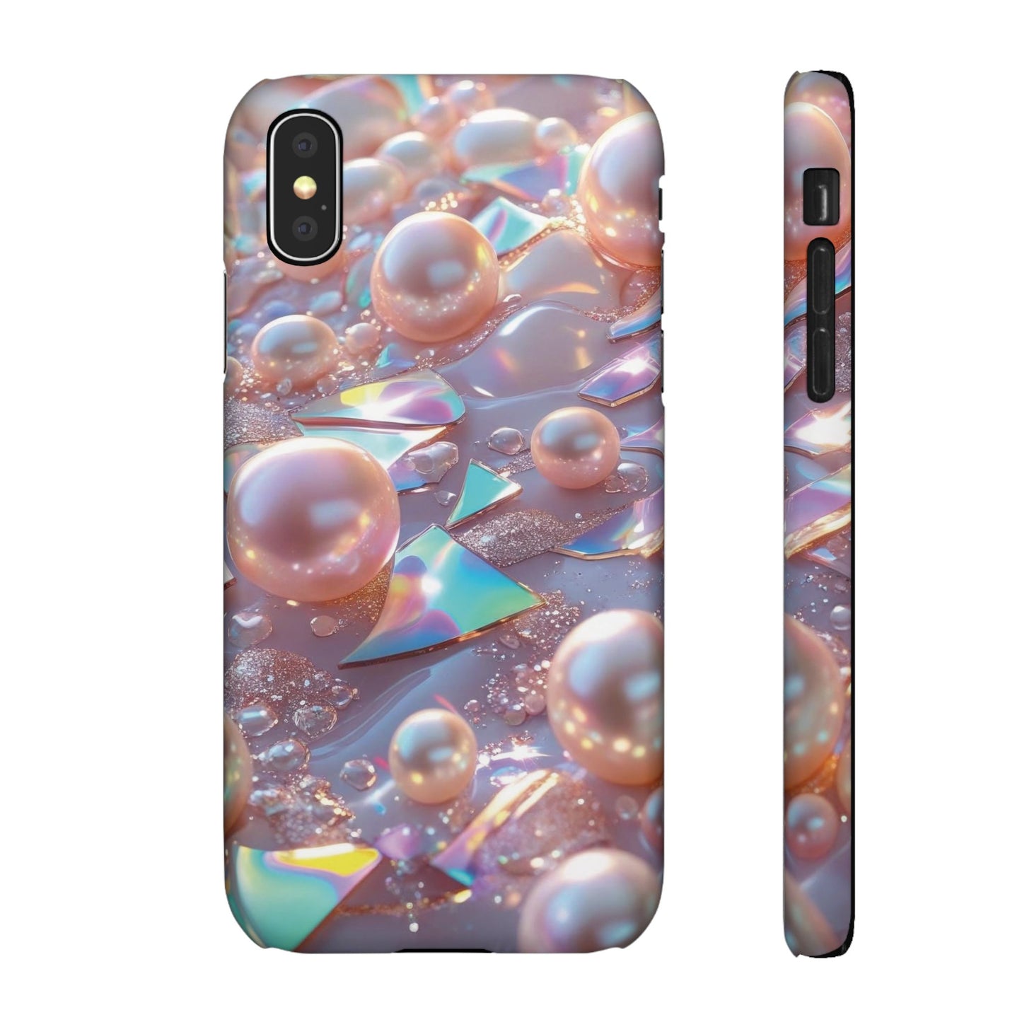 Snap Case iPhone Handyhülle – 3D Perlen Effekt