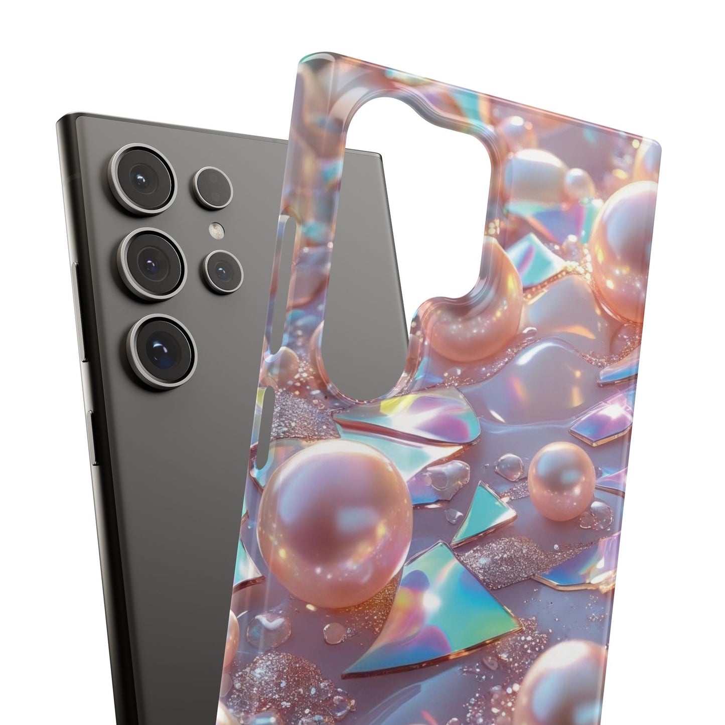 Snap Case Samsung Handyhülle – 3D Perlen Effekt
