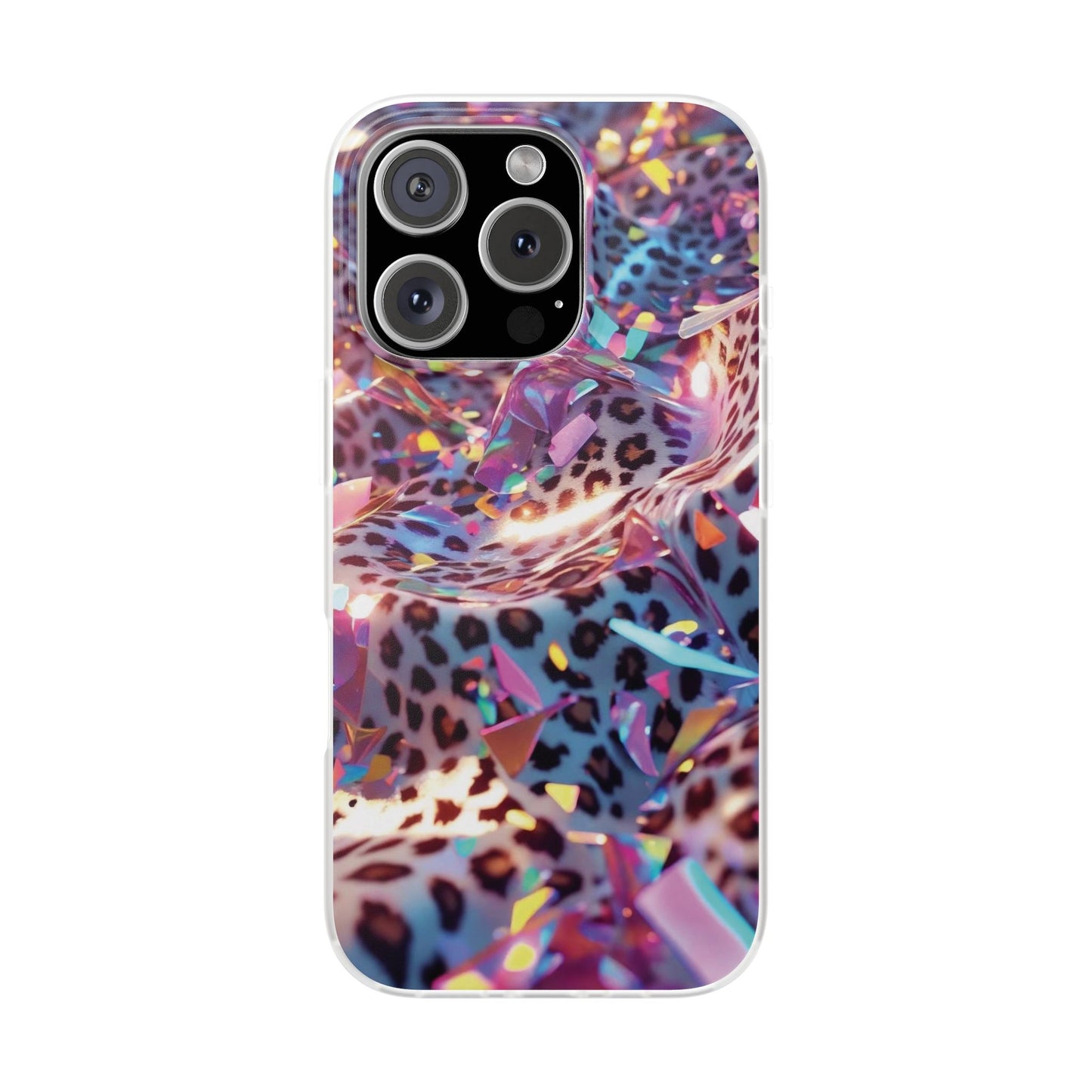 iPhone Flexi Case – Leopardenmuster