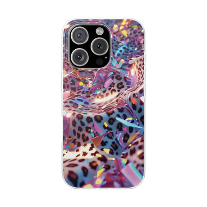 iPhone Flexi Case – Leopardenmuster