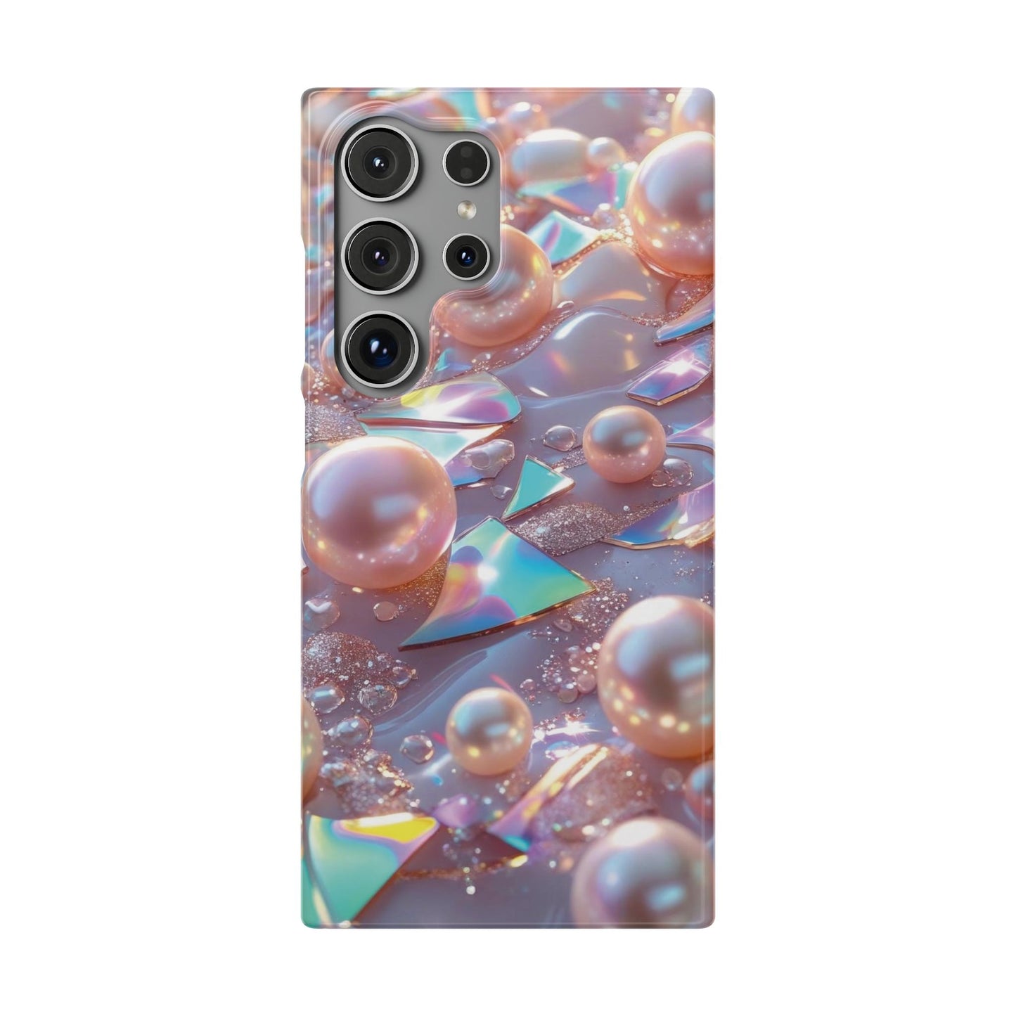 Snap Case Samsung Handyhülle – 3D Perlen Effekt