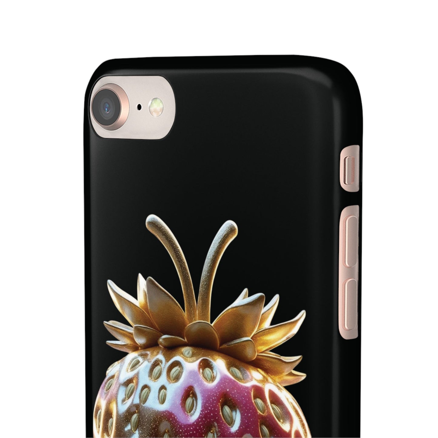 Snap Case iPhone Handyhülle - 3D Effekt Erdbeeren