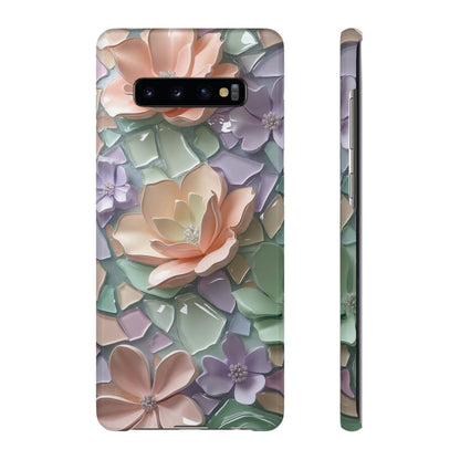 Snap Case Samsung Handyhülle mit 3D-Effekt, Blumenmuster