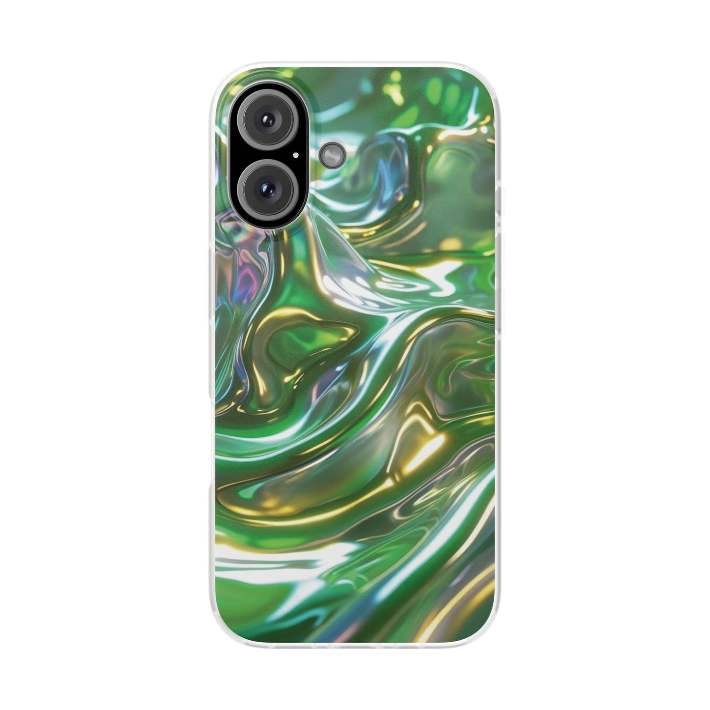 iPhone Handyhülle Flexi Case - Grün Metallic