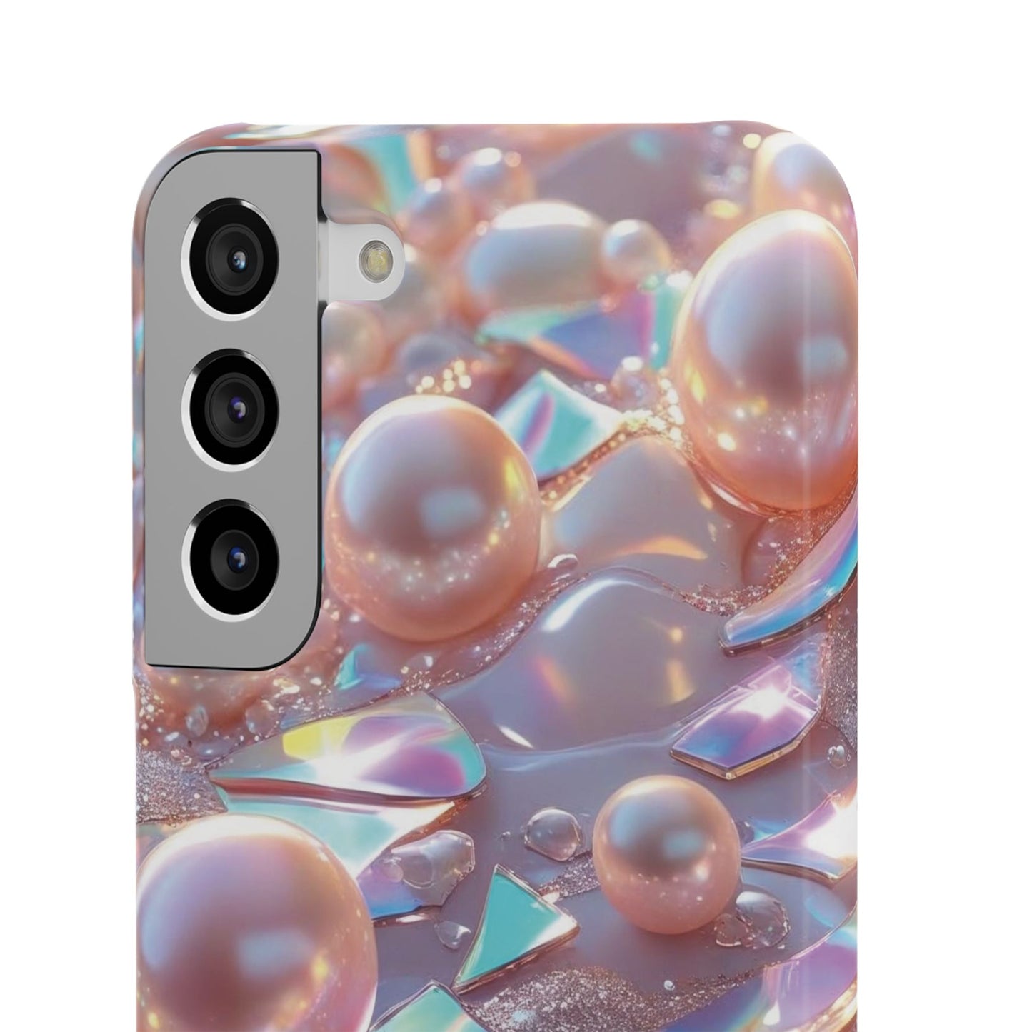 Snap Case Samsung Handyhülle – 3D Perlen Effekt