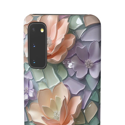 Snap Case Samsung Handyhülle mit 3D-Effekt, Blumenmuster