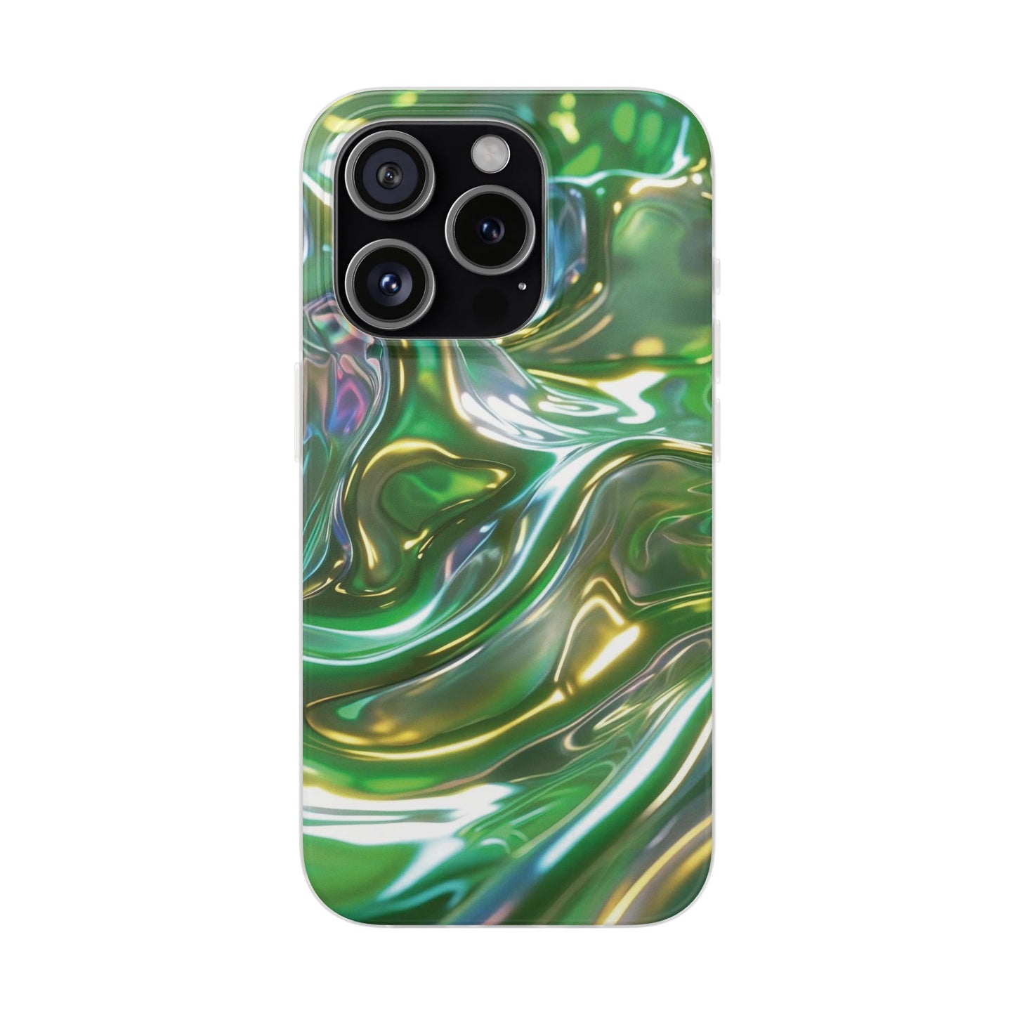 iPhone Handyhülle Flexi Case - Grün Metallic