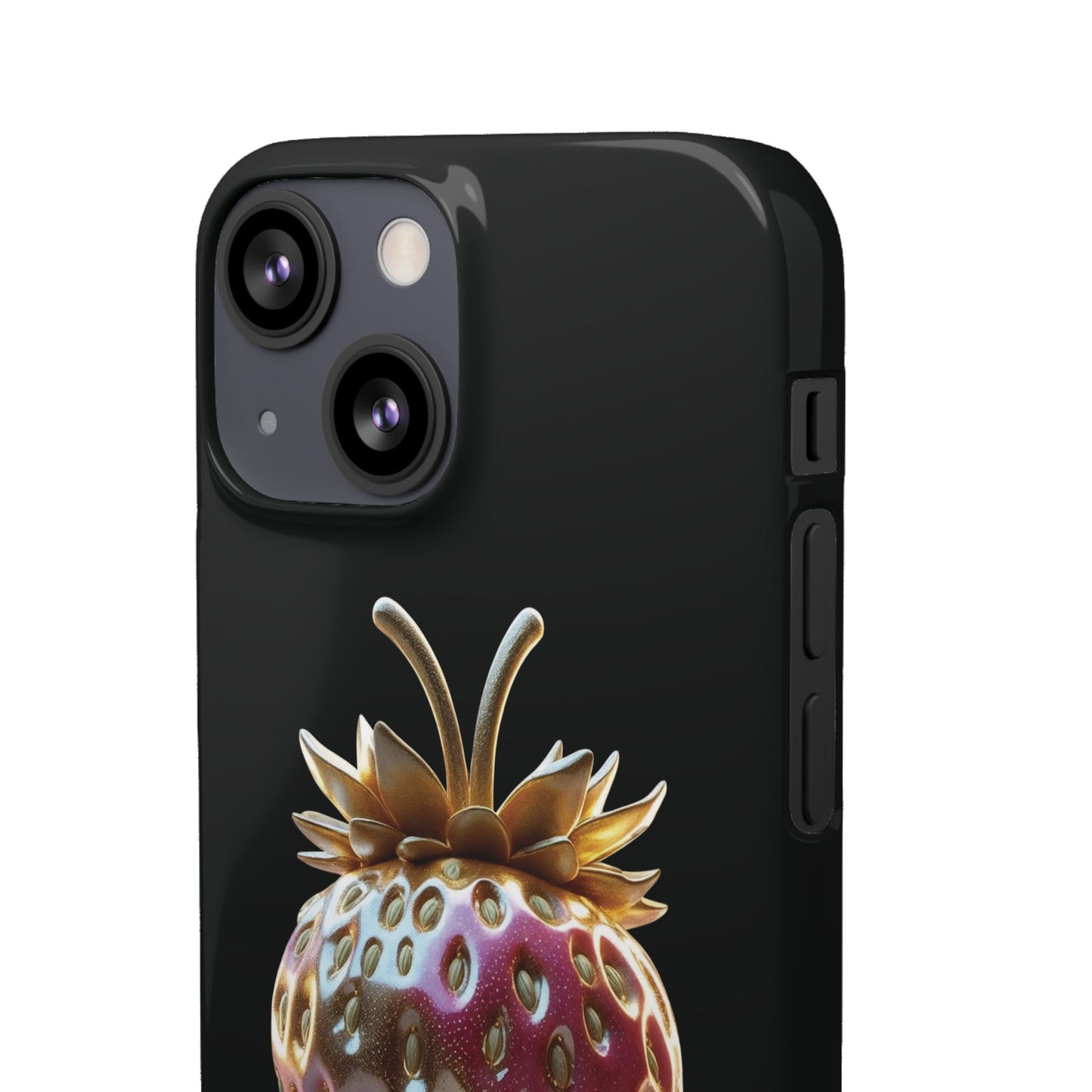 Snap Case iPhone Handyhülle - 3D Effekt Erdbeeren