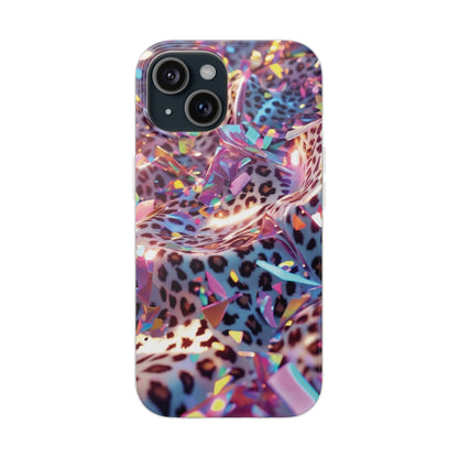 iPhone Flexi Case – Leopardenmuster