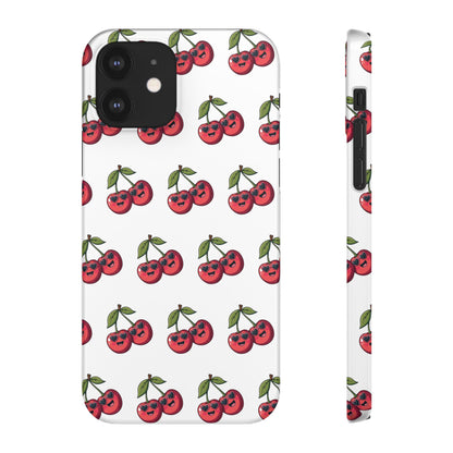 iPhone Snap Case Handyhülle Happy Cherry Design