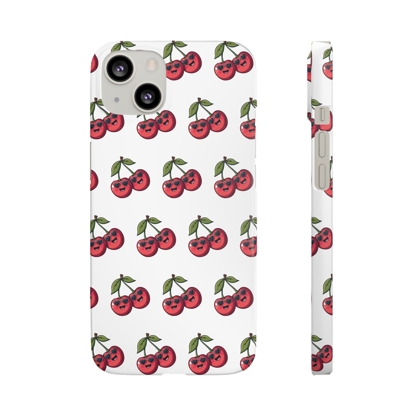 iPhone Snap Case Handyhülle Happy Cherry Design