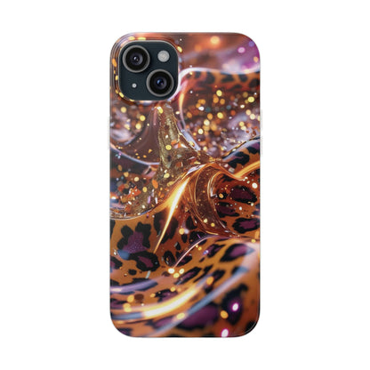 iPhone Flexi Case – Leopardenmuster