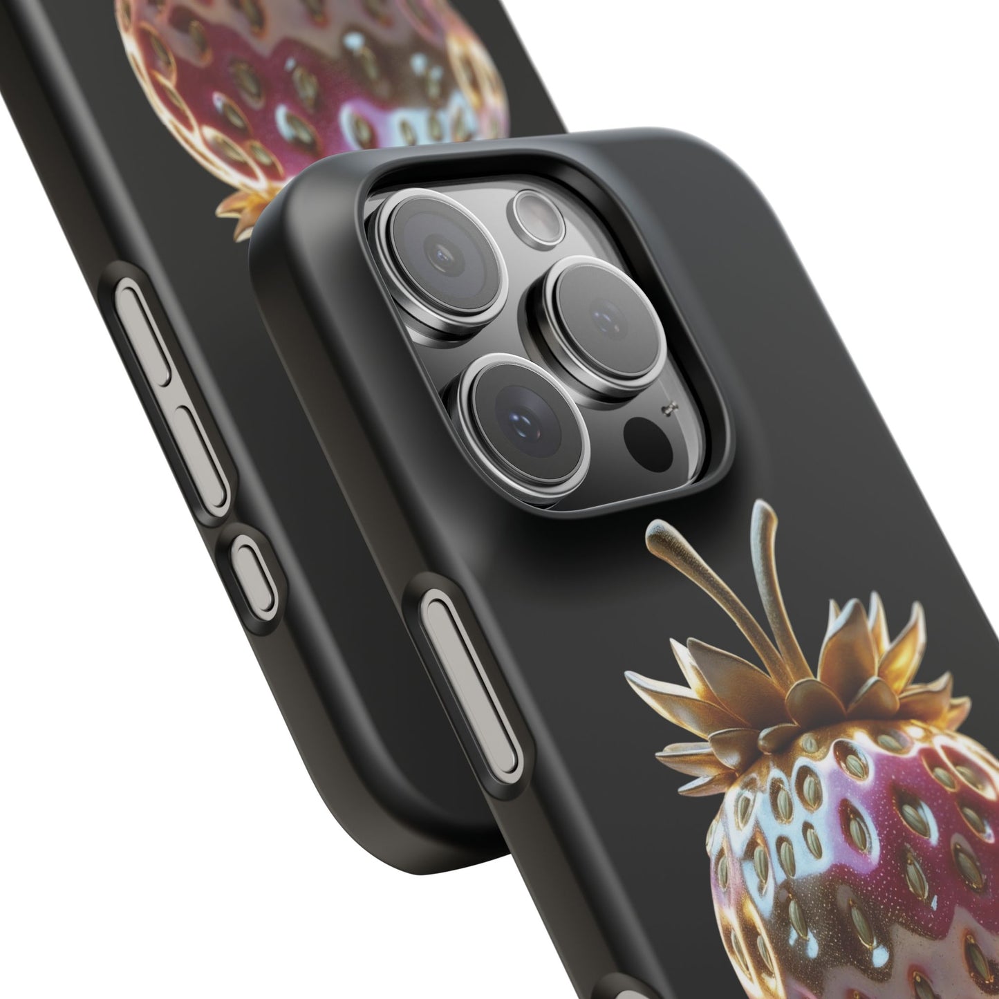 Snap Case iPhone Handyhülle - 3D Effekt Erdbeeren