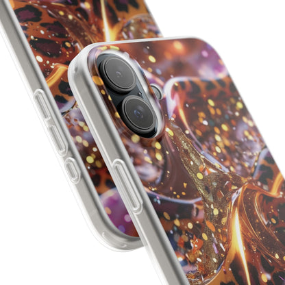 iPhone Flexi Case – Leopardenmuster