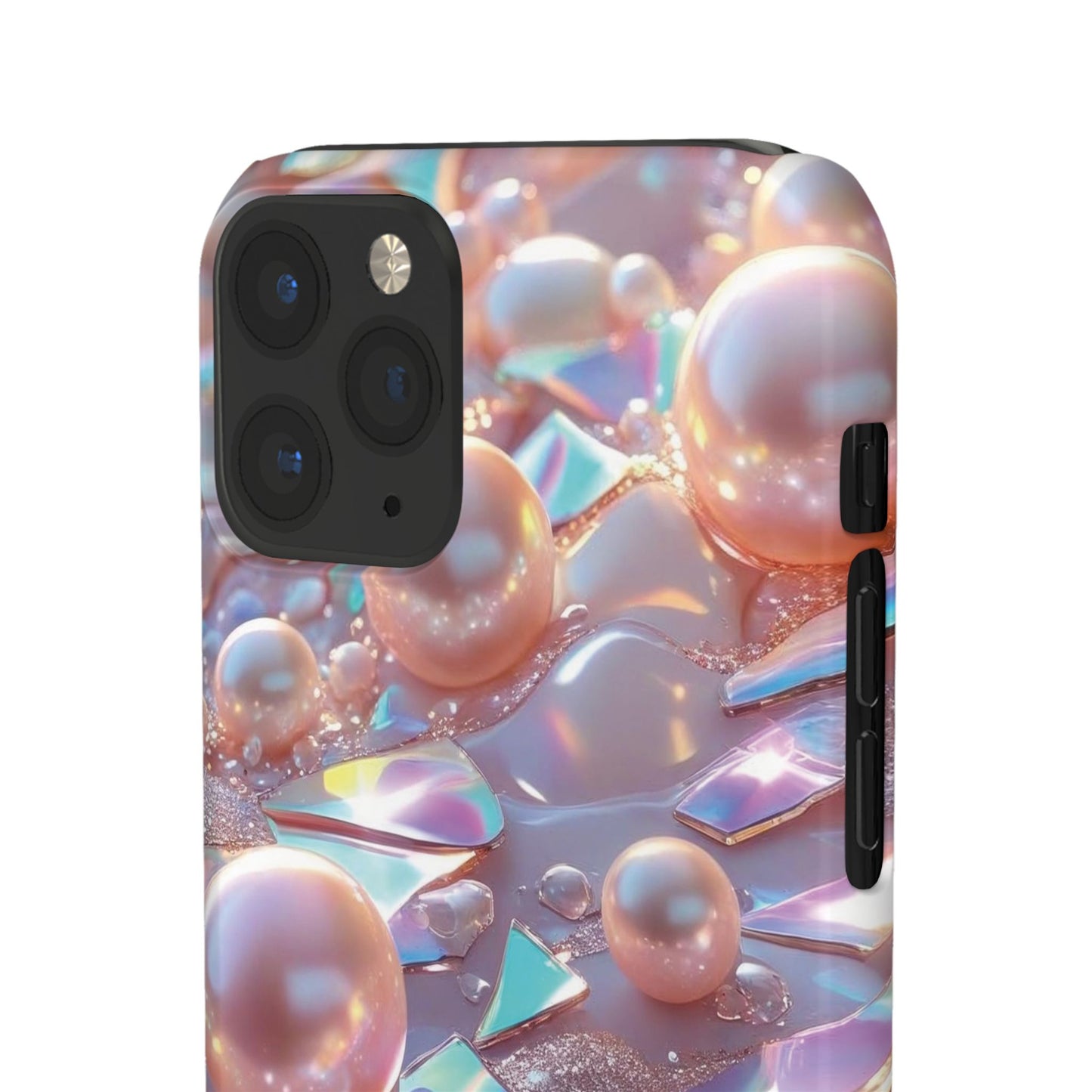 Snap Case iPhone Handyhülle – 3D Perlen Effekt