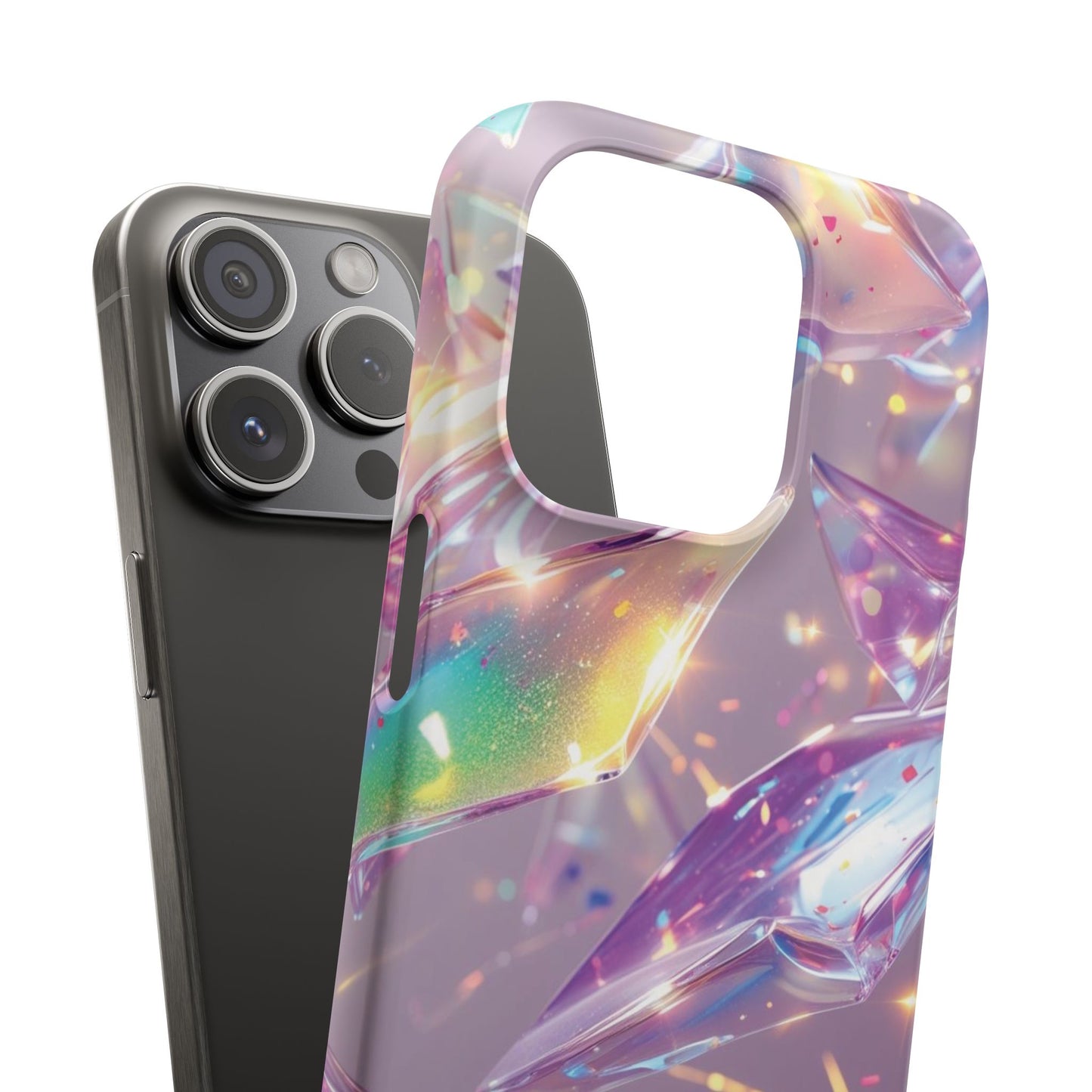 Snap Case iPhone Handyhülle – 3D-Effekt mit Diamant Design