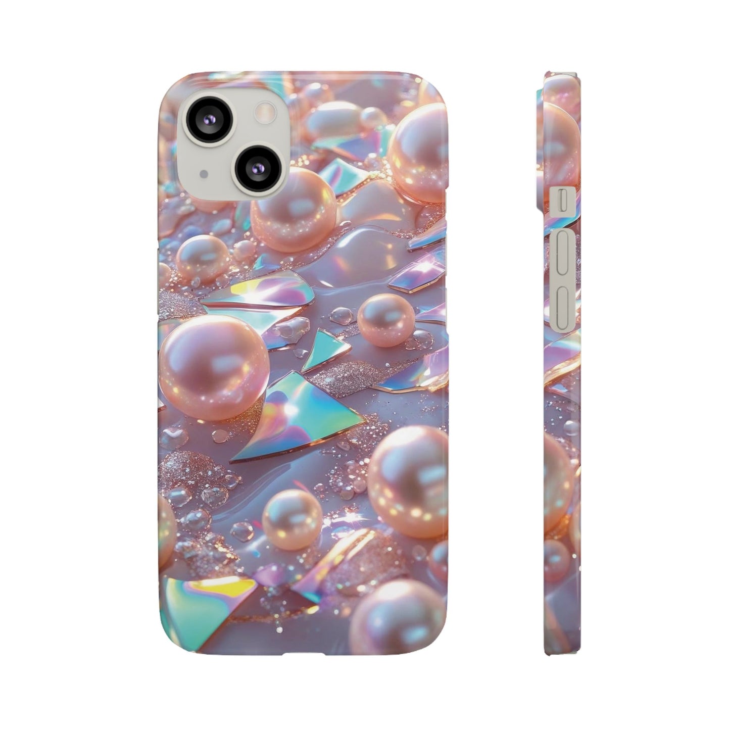 Snap Case iPhone Handyhülle – 3D Perlen Effekt