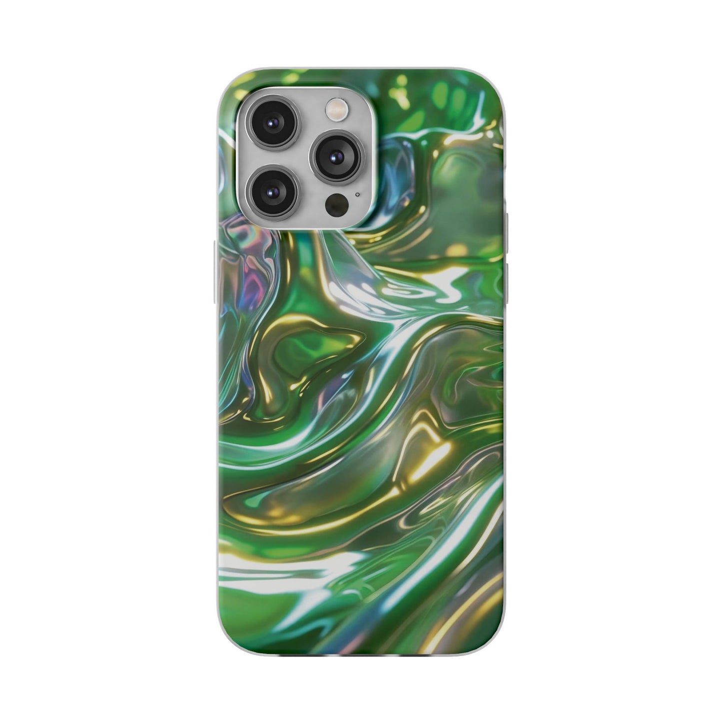 iPhone Handyhülle Flexi Case - Grün Metallic