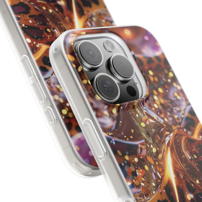 iPhone Flexi Case – Leopardenmuster