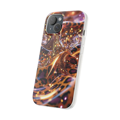 iPhone Flexi Case – Leopardenmuster