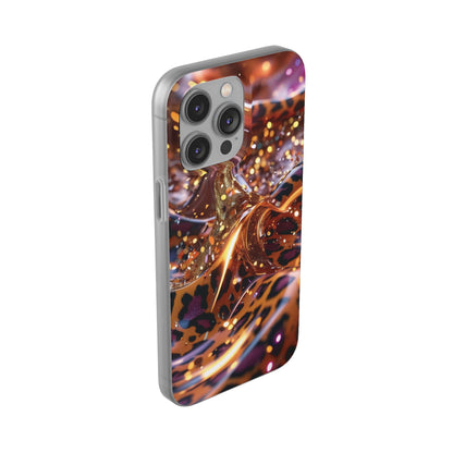 iPhone Flexi Case – Leopardenmuster