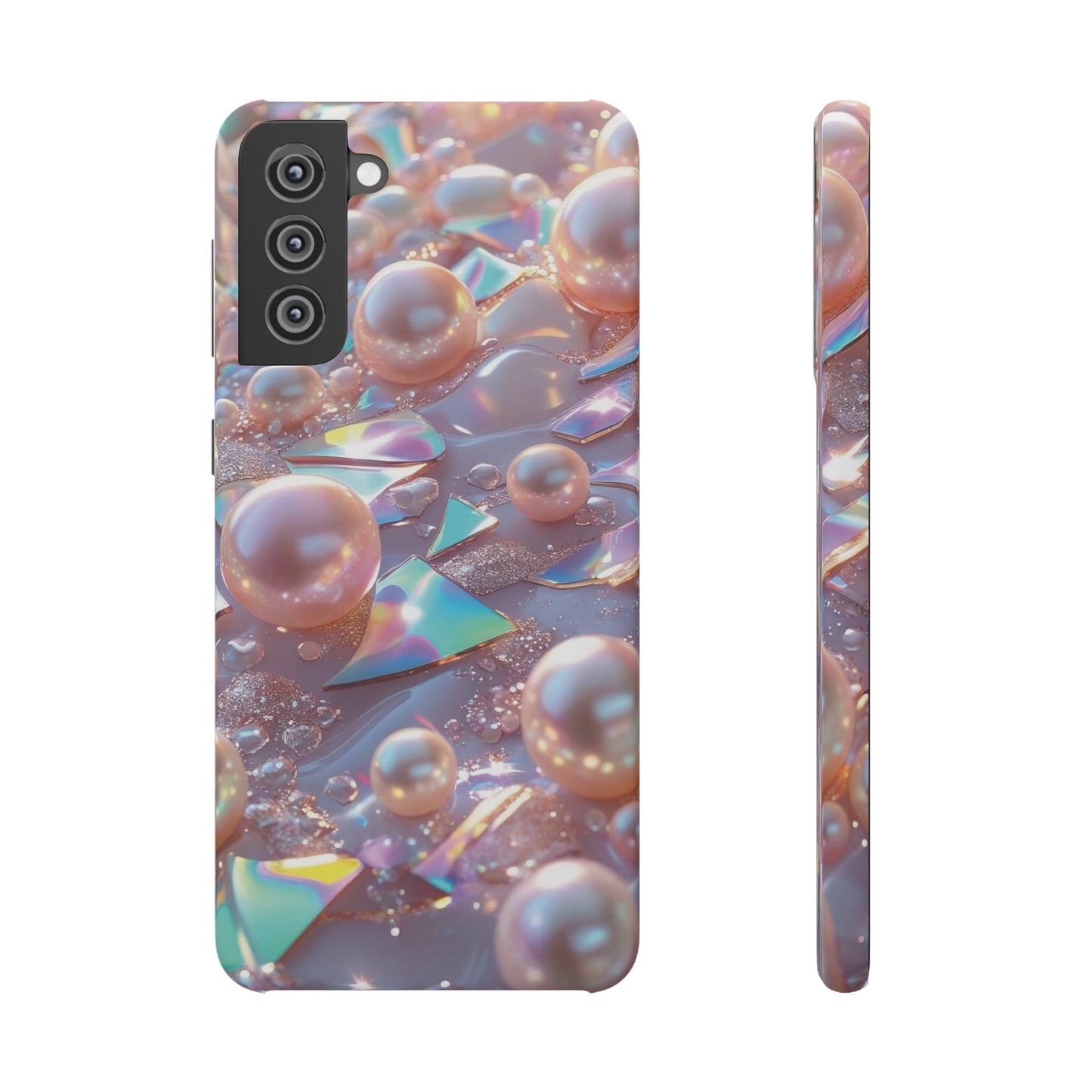 Snap Case Samsung Handyhülle – 3D Perlen Effekt