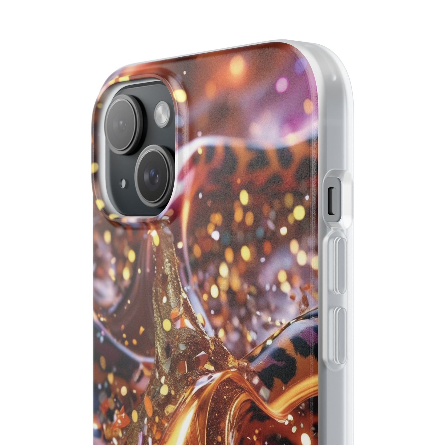iPhone Flexi Case – Leopardenmuster