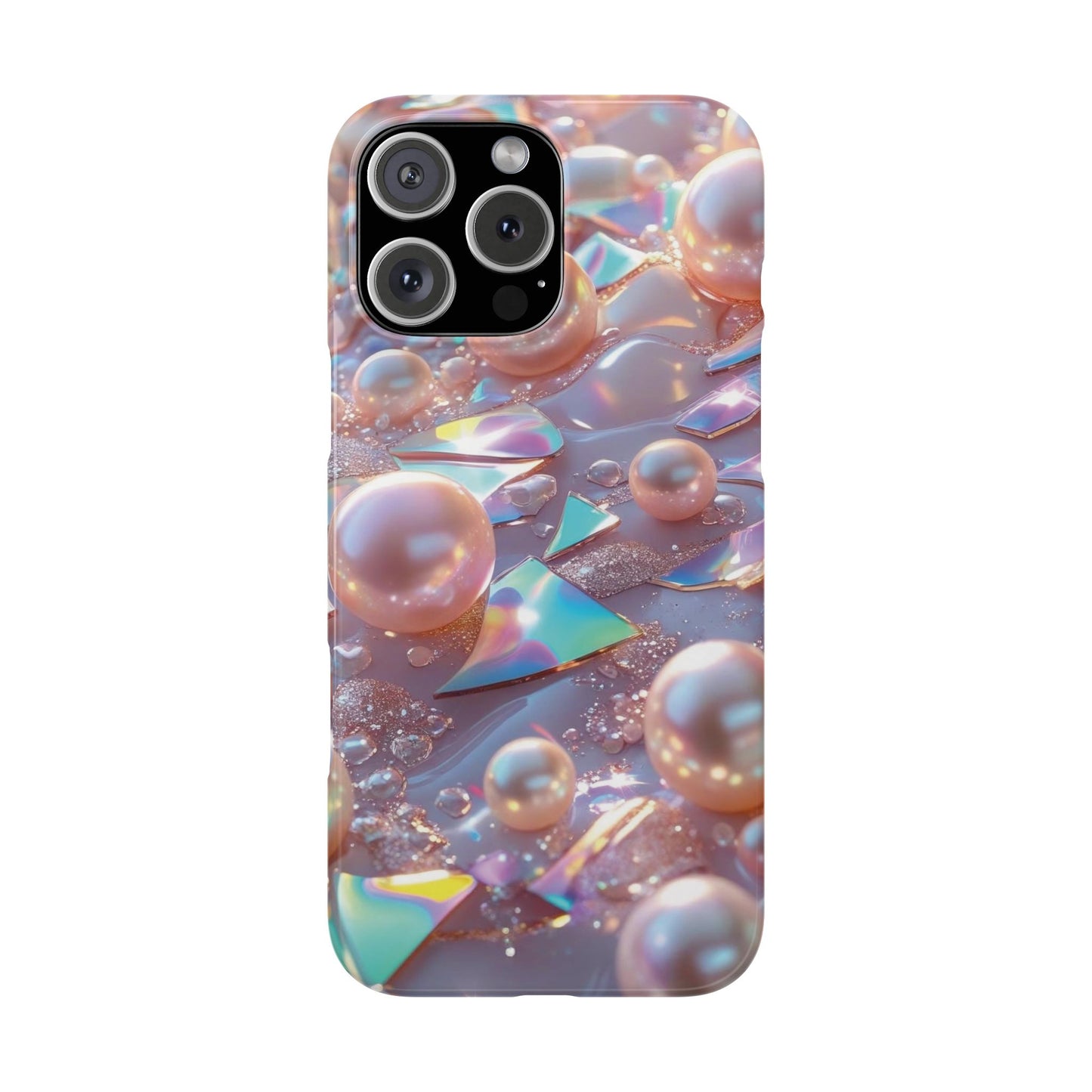 Snap Case iPhone Handyhülle – 3D Perlen Effekt