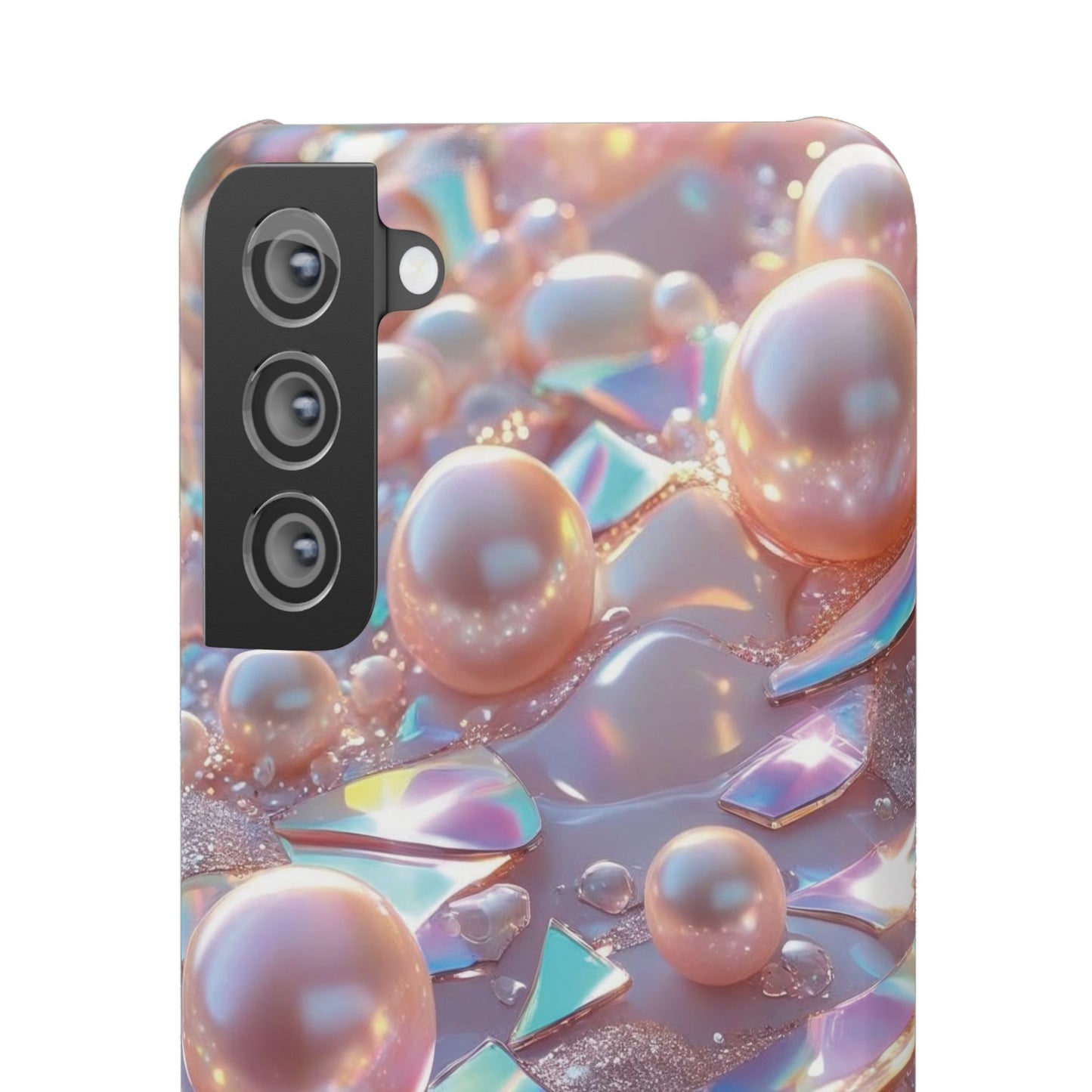 Snap Case Samsung Handyhülle – 3D Perlen Effekt