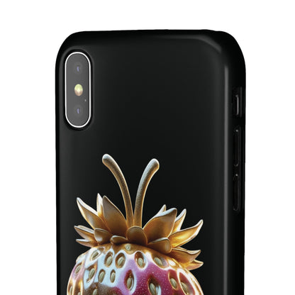 Snap Case iPhone Handyhülle - 3D Effekt Erdbeeren