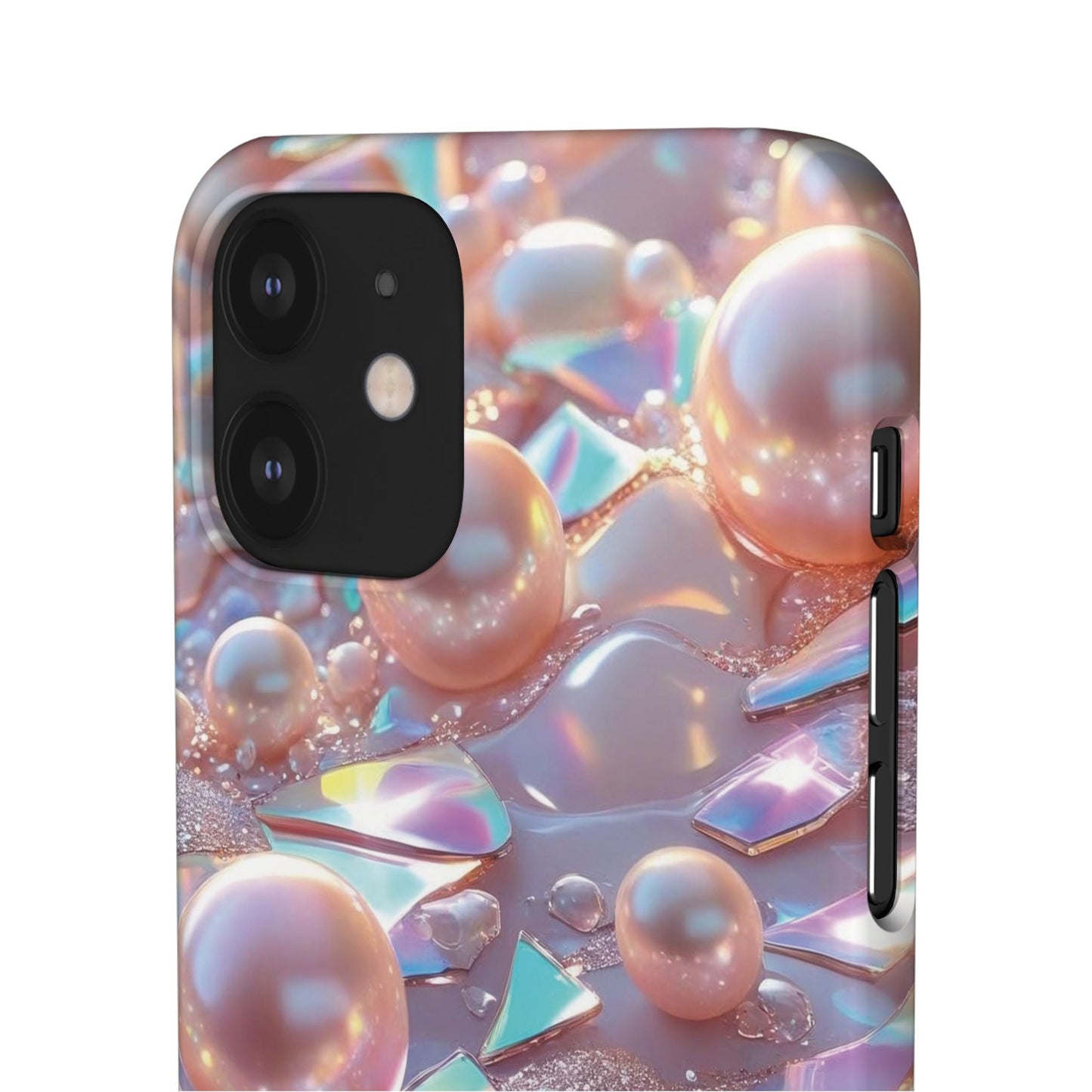Snap Case iPhone Handyhülle – 3D Perlen Effekt